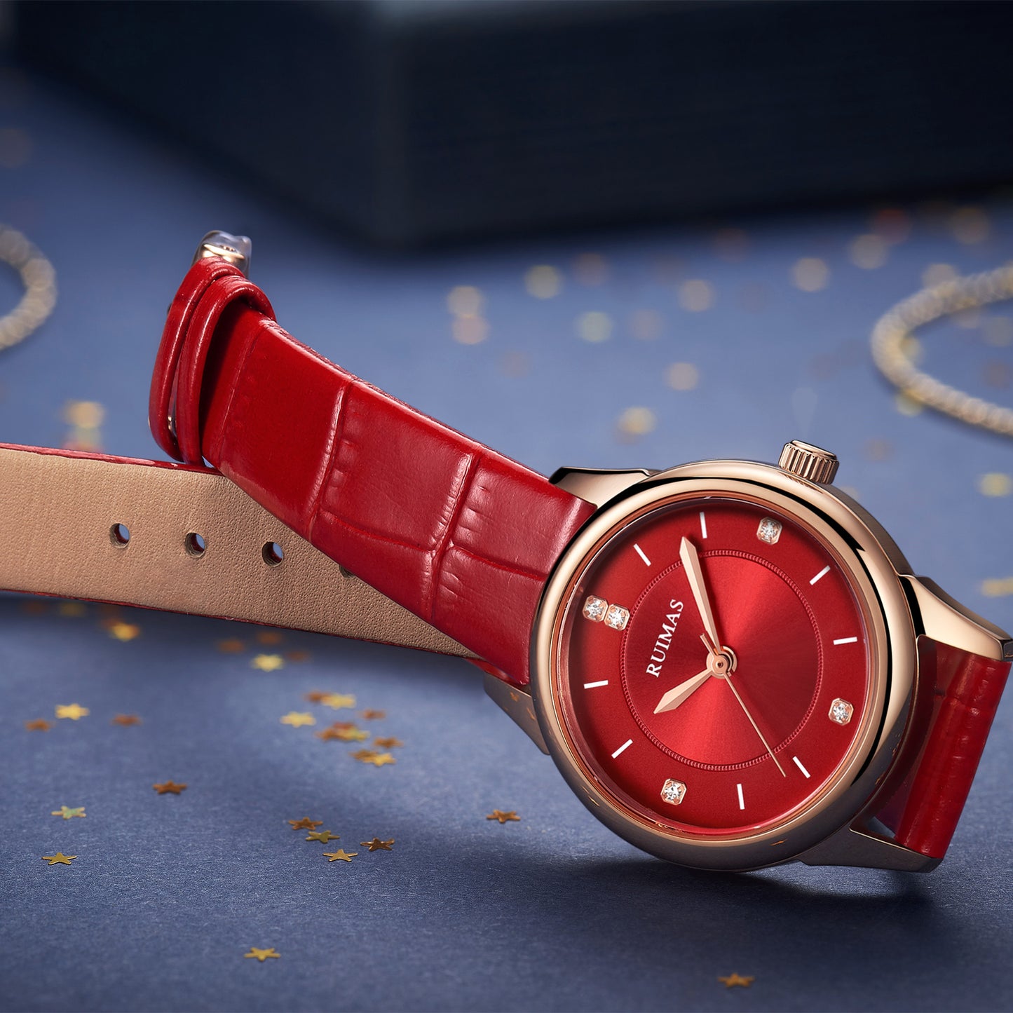 RUIMAS Women Watches Luxury Fashion Female Quartz Watch Steel Mesh Ladies Wristwatch Elegant Dress Clock Relogio Feminino 6779