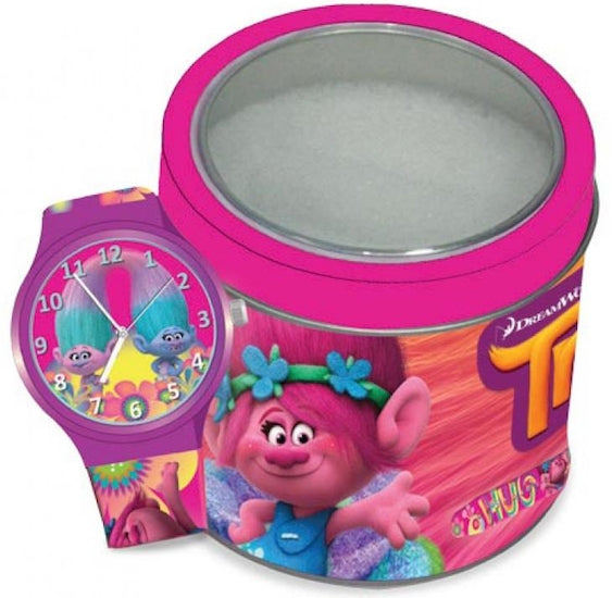 WALT DISNEY KID WATCH Mod. TROLLS - Tin Box