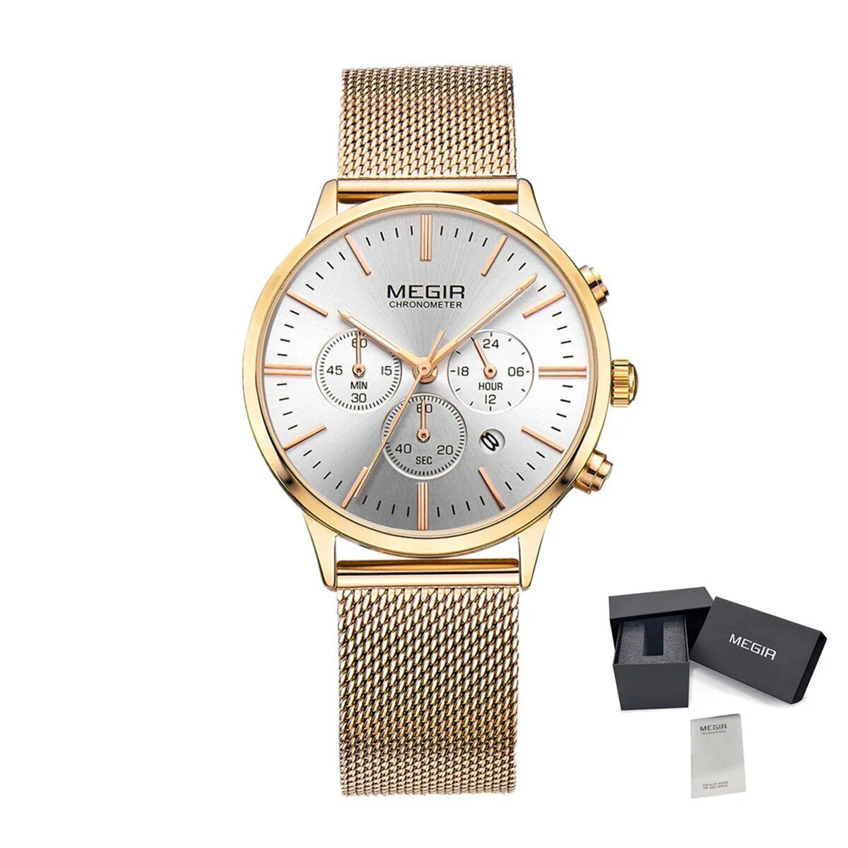 MEGIR Brand Luxury Women Watches Fashion Quartz Ladies Watch Sport Relogio Feminino Wristwatch Waterproof Dress Clock 2011