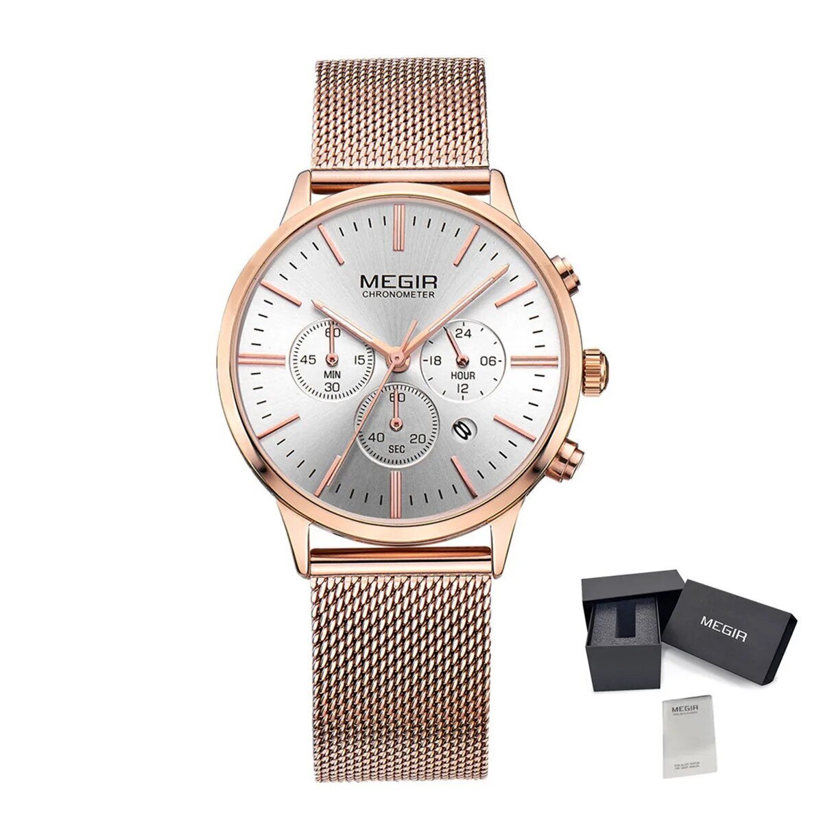 MEGIR Brand Luxury Women Watches Fashion Quartz Ladies Watch Sport Relogio Feminino Wristwatch Waterproof Dress Clock 2011