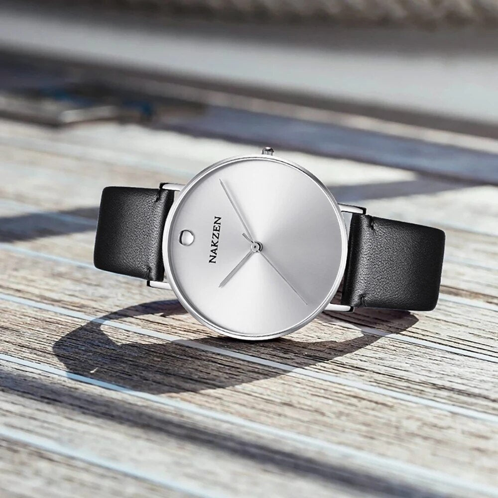 NAKZEN 2020 New Men's Watches Top Brand Luxury Quartz Watch Men Leather Waterproof Cool Watch Man Clocks Relogio Masculino