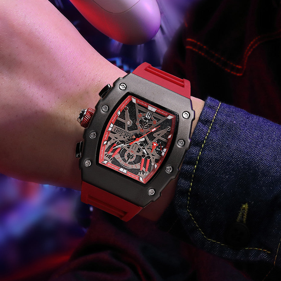 MEGIR Luxury Outdoor Sport Wristwatch for Mens Silicone Waterproof Watches Quartz Wrist Watch Male Clock Military Watch 2218