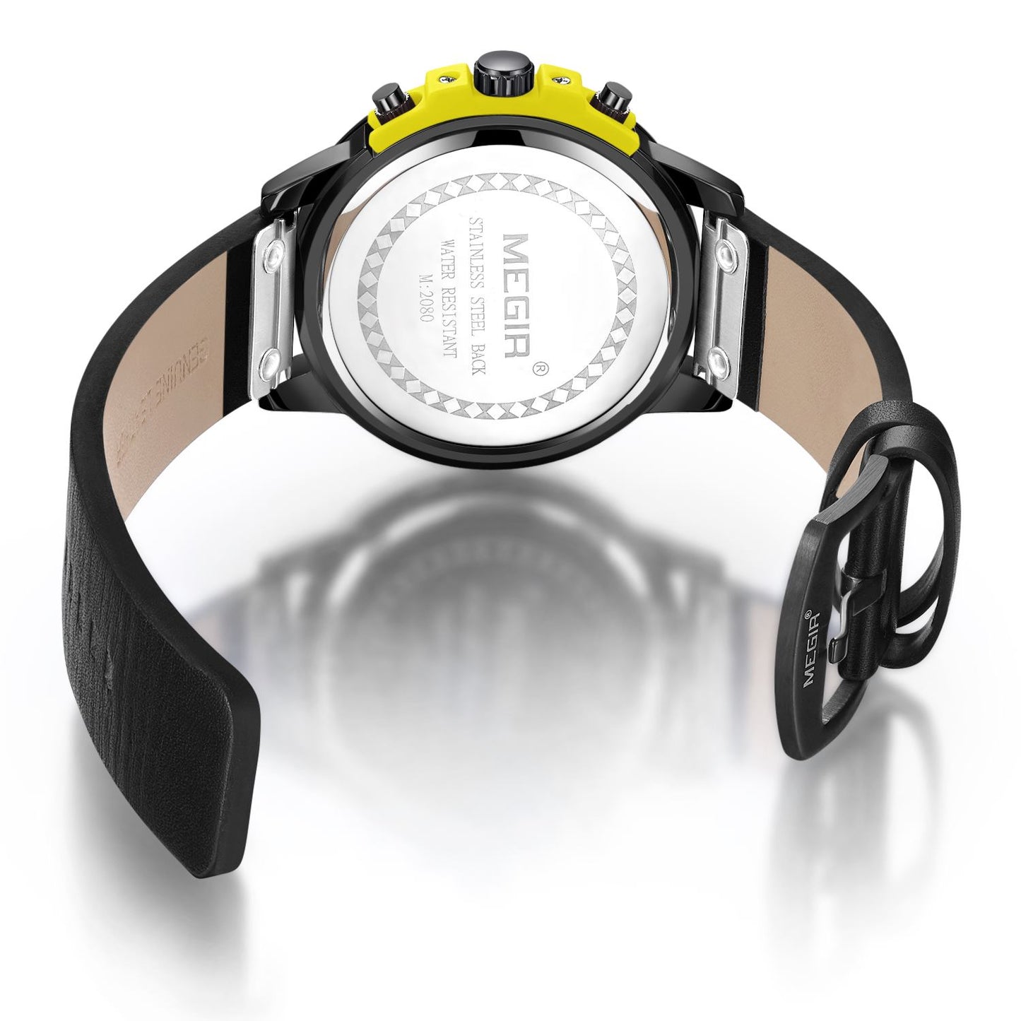 MEGIR Fashion Military Watches for Men Luxury Quartz Sport Wrist Watch Calendar Luminous Waterproof Man Clock Chronograph 2080