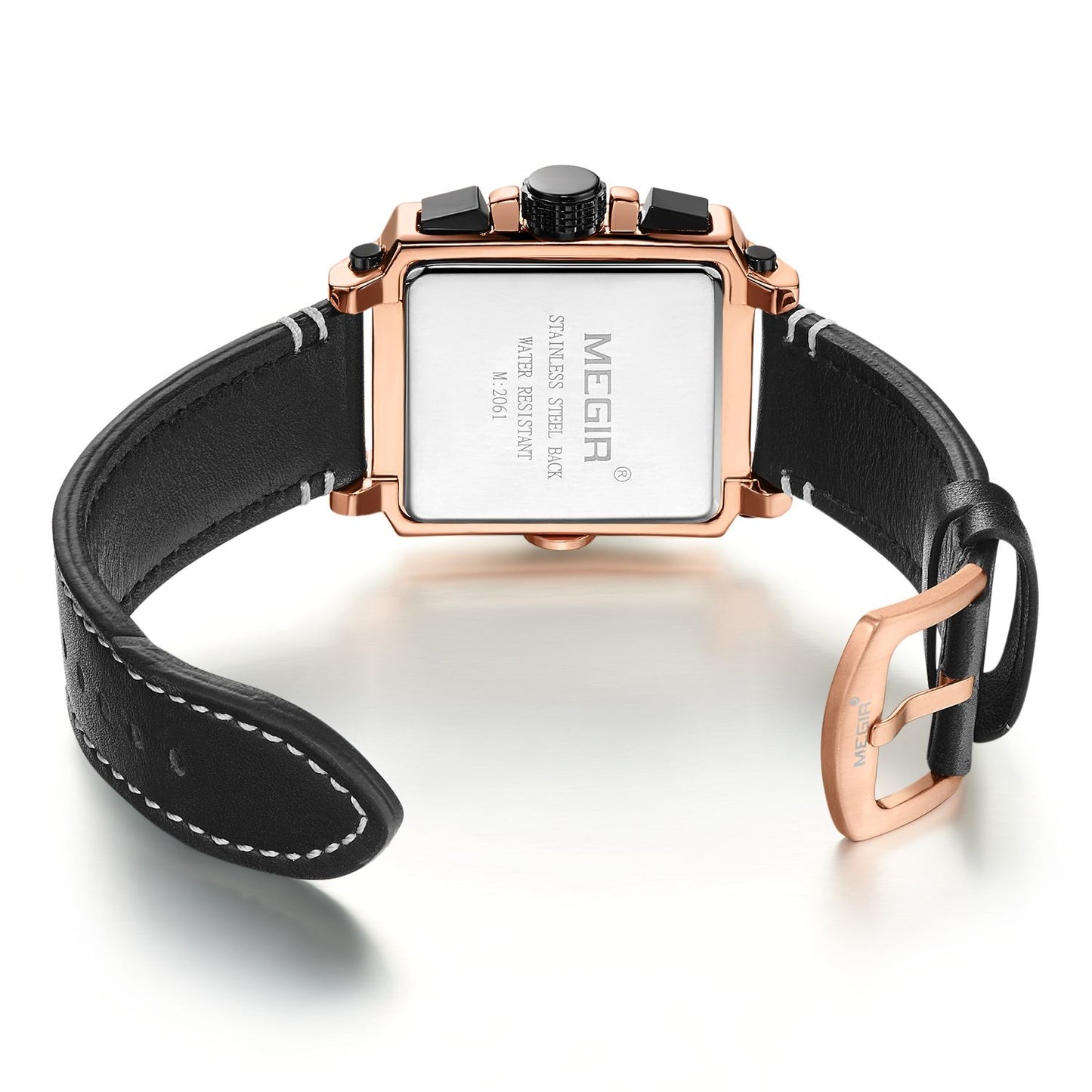 MEGIR Men Watch Top Brand Luxury Chronograph Quartz Watches Clock Men Leather Sport Army Military Wrist Watch Relogio Masculino