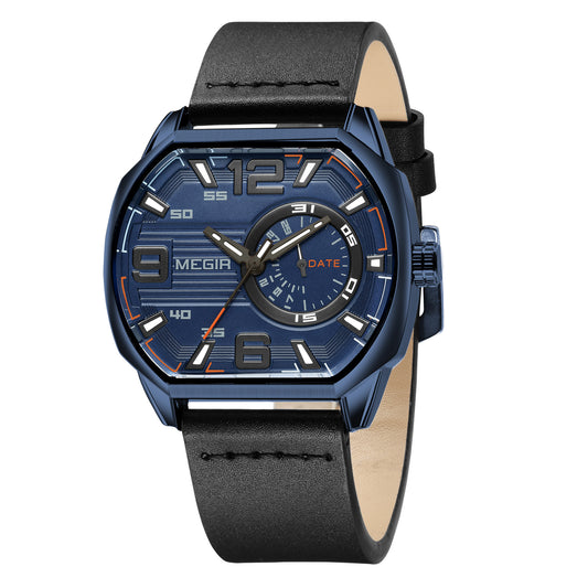 MEGIR Fashion Mens Watches Top Luxury Sport Military Watch Calendar Luminous Quartz Casual Man Wristwatch Clock Montre Homme