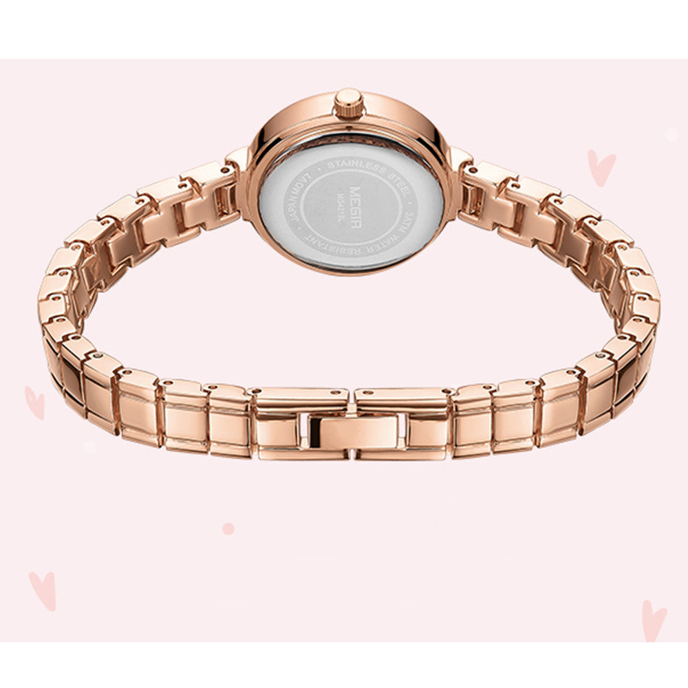 MEGIR Fashion Women Bracelet Quartz Watches Ladies Sports Dress Wrist Watch Luxury Diamond Female Clock Relogio Feminino