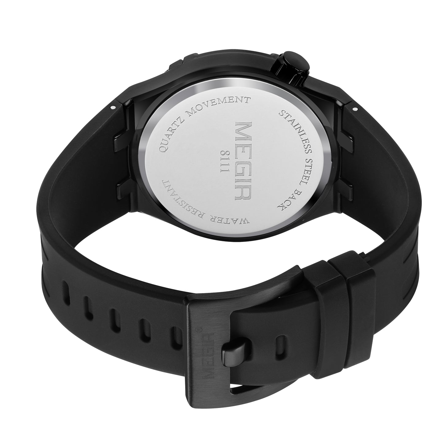 MEGIR Luxury Brand Men Watch Waterproof Quartz Sport Wristwatch Luminous Hands Hollow Casual Silicone Clock Relogio Masculino