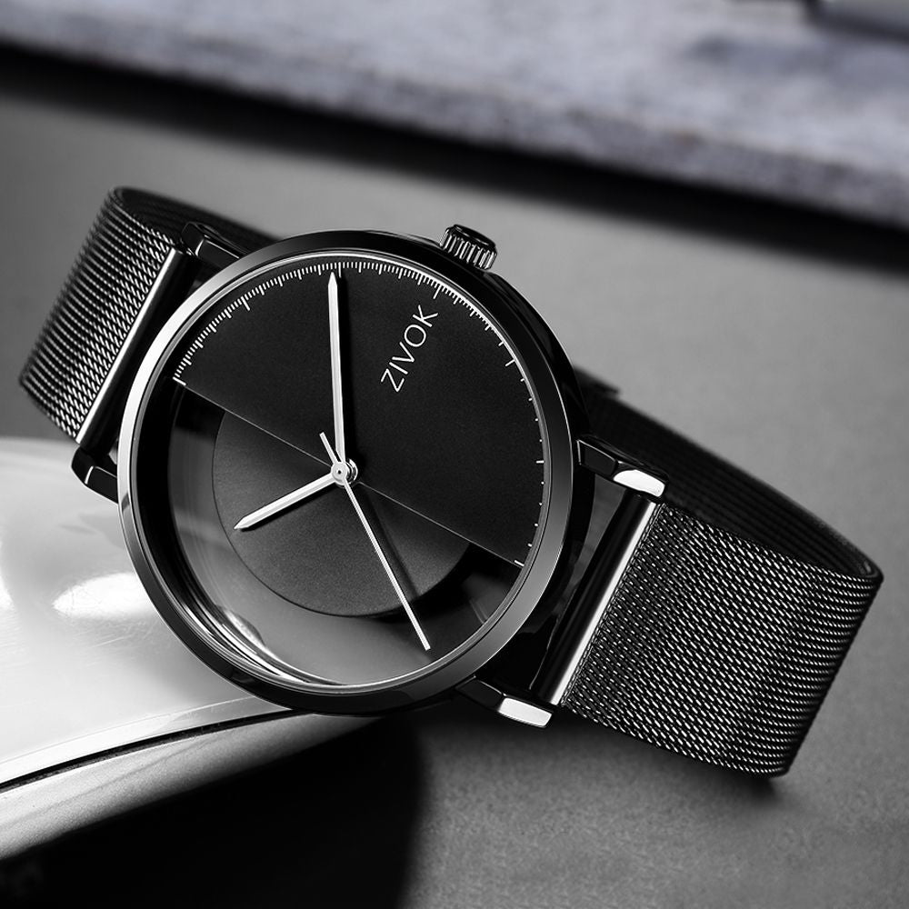 ZIVOK Luxury Quartz Men's Watch Waterproof Sport Wristwatches Big Dial Business Male Watches Clock Montre Homme