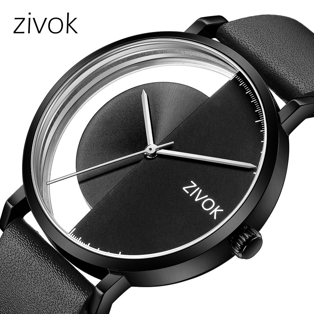ZIVOK Luxury Quartz Men's Watch Waterproof Sport Wristwatches Big Dial Business Male Watches Clock Montre Homme