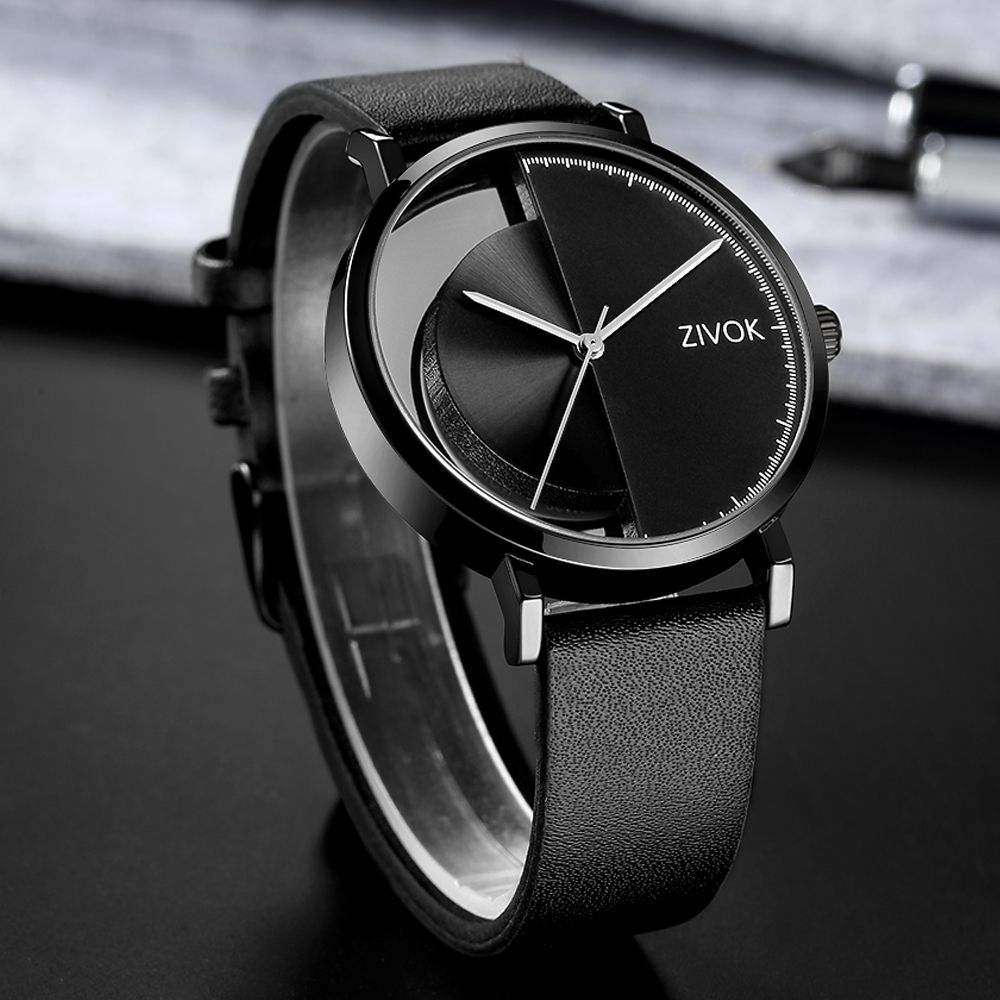 ZIVOK Luxury Quartz Men's Watch Waterproof Sport Wristwatches Big Dial Business Male Watches Clock Montre Homme