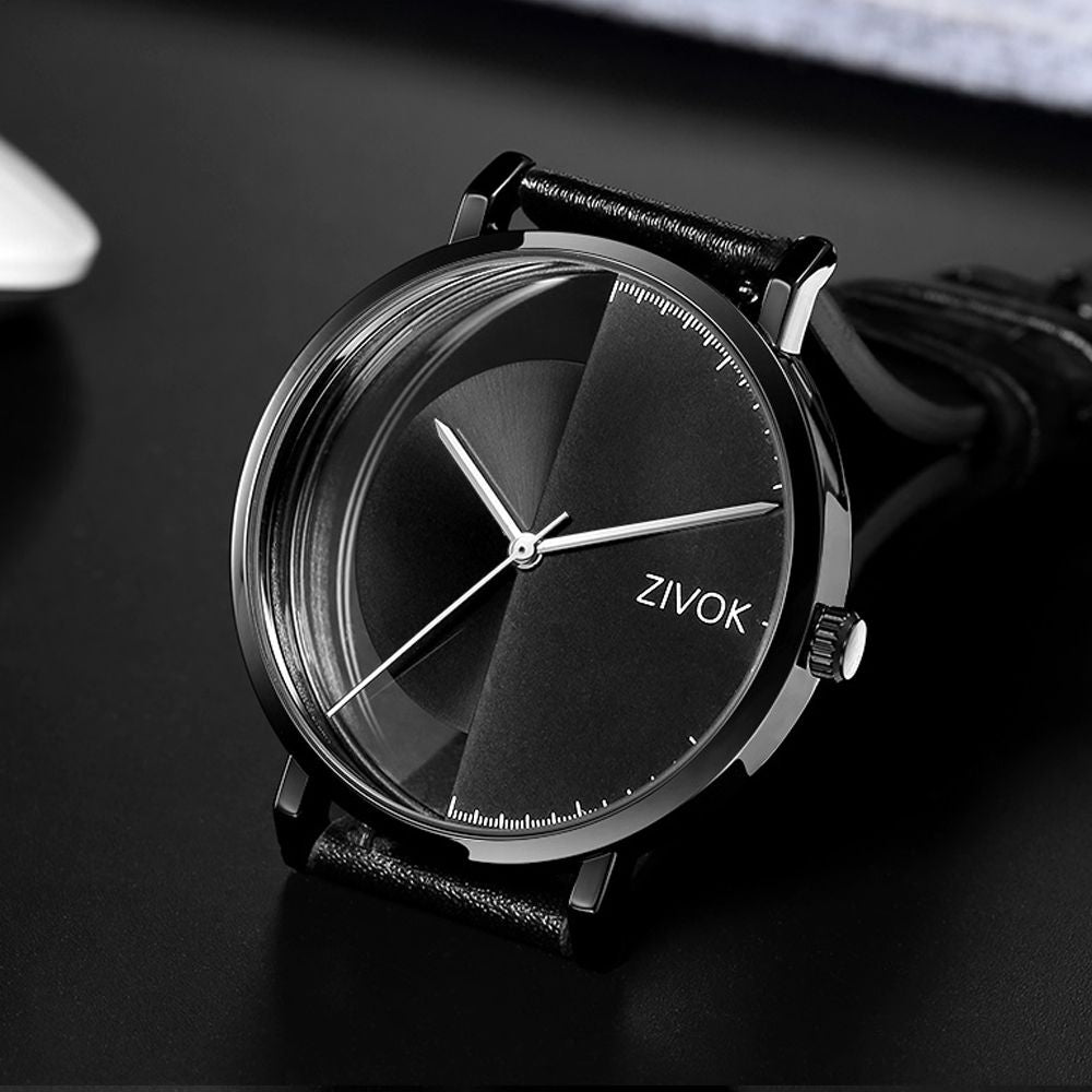 ZIVOK Luxury Quartz Men's Watch Waterproof Sport Wristwatches Big Dial Business Male Watches Clock Montre Homme