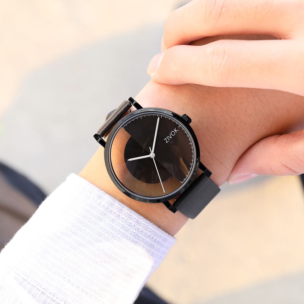 ZIVOK Luxury Quartz Men's Watch Waterproof Sport Wristwatches Big Dial Business Male Watches Clock Montre Homme