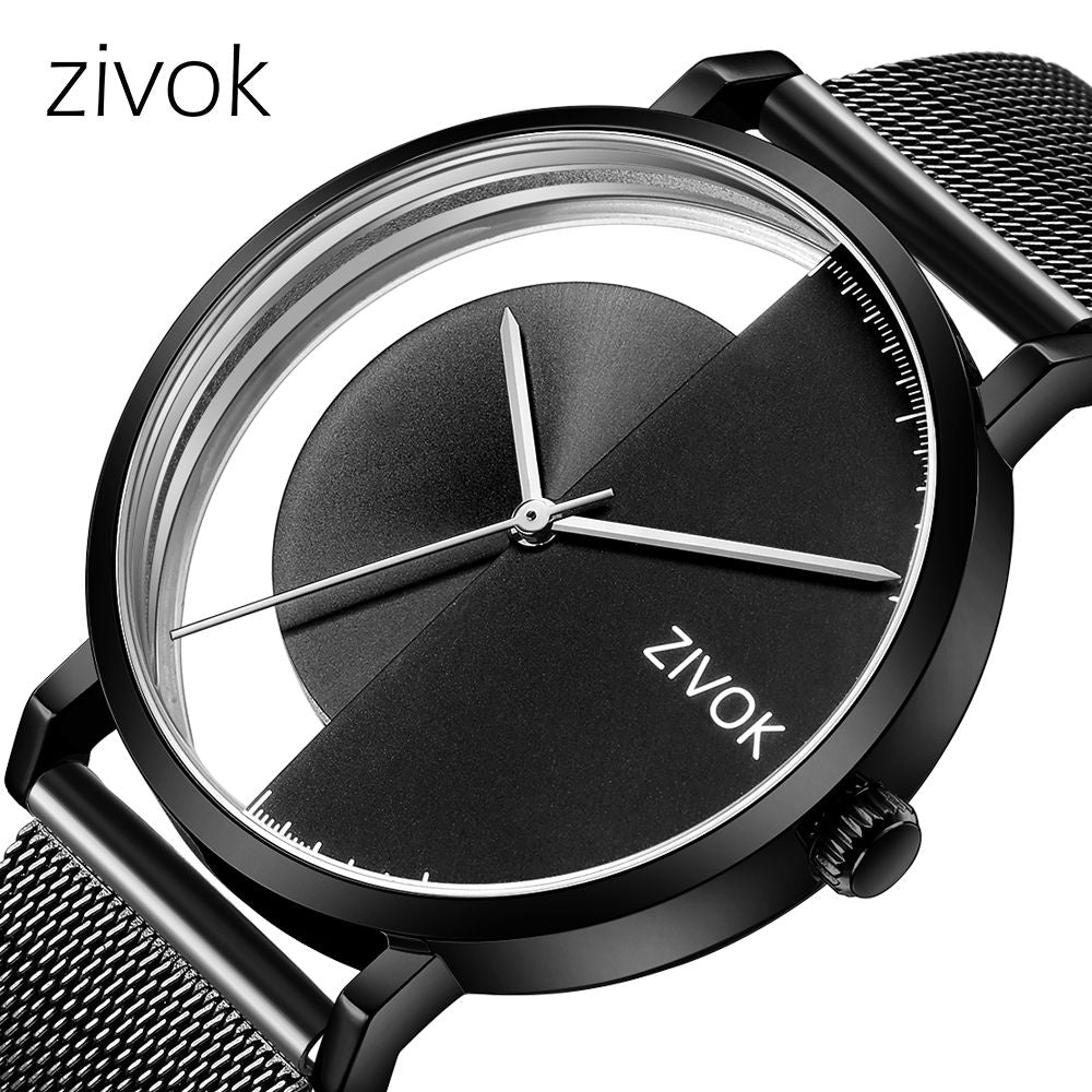 ZIVOK Luxury Quartz Men's Watch Waterproof Sport Wristwatches Big Dial Business Male Watches Clock Montre Homme