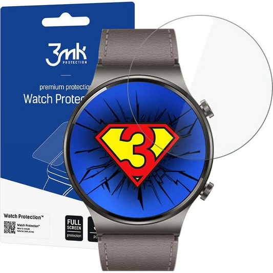 3mk Óra kijelző védőfólia FlexibleGlass hibrid üvegfólia 7H Huawei Watch GT 2 Pro (3mk Watch FG(62))