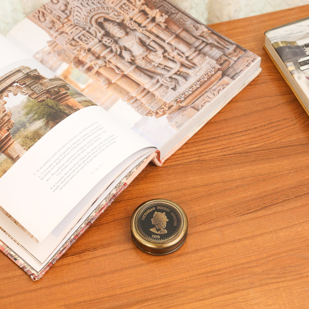 Brass Victorian Pocket Compass (2.5 Inch)